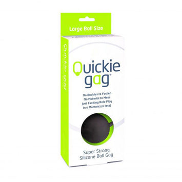 Quickie Ball Gag Black Large Default Title