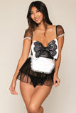 Maid To Please Babydoll Costume Set Black