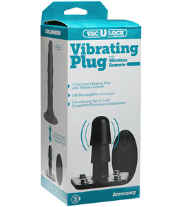 Vac U Lock Vibrating Plug Black