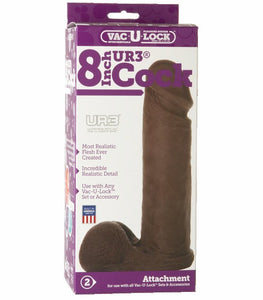 Vac U Lock Ultraskyn Cock 8in