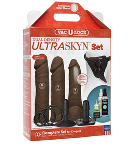 Vac-u-lock Dual Density Ultraskyn Set Chocolate