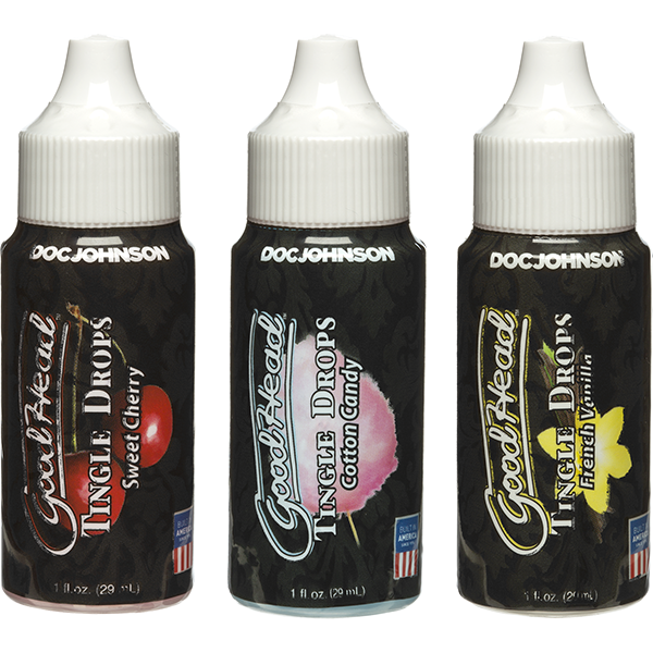 Goodhead Tingle Drops 3 Pk 1 Oz French Vanilla Sweet Cherry And Cotton Candy Default Title