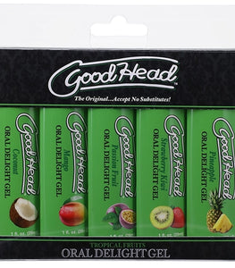 Goodhead Oral Delight Gel 5 Pk Tropical Fruits