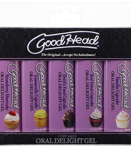 Goodhead Oral Delight Gel 5 Pk Cupcakes