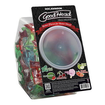 Goodhead Oral Delight Gel Asst 216pc Fishbowl Default Title