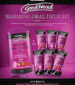 Goodhead Warming Oral Delight Gel 6 Pack Default Title