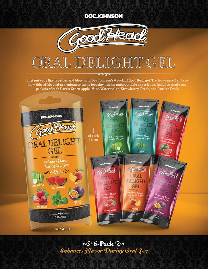 Goodhead Warming Oral Delight Gel 6 Pack Default Title