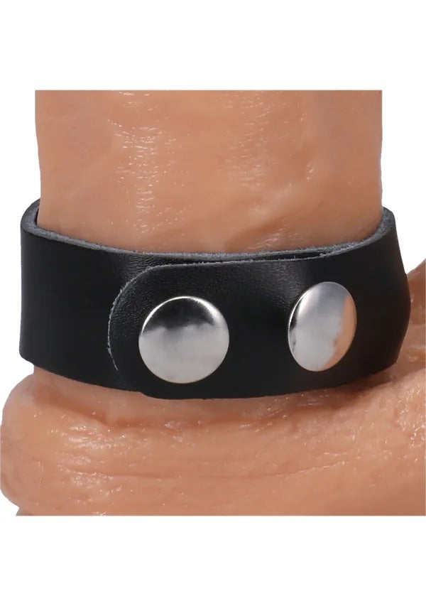 Rock Solid Leather 3 Snap Black Default Title