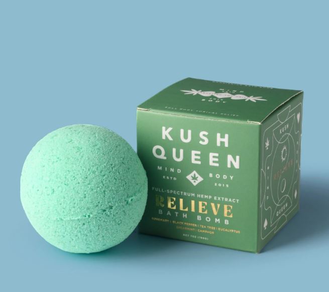 Kush Queen Bath Bomb Releive 250mg Default Title