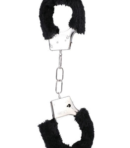 In A Bag Furry Handcuffs Black