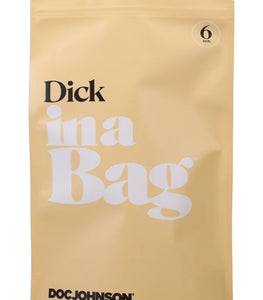 In A Bag Dick 6 Inch Clear