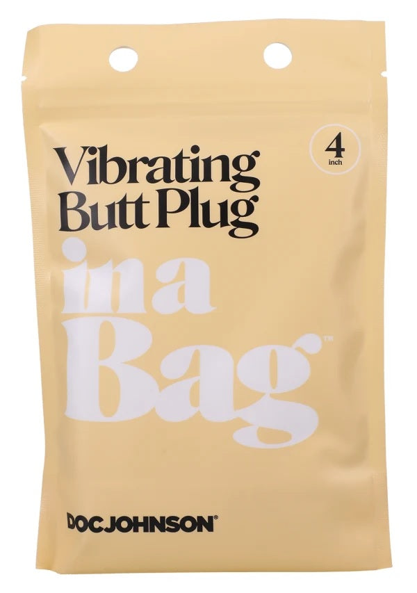 In A Bag Butt Plug 4 Black Vibrating " Default Title