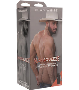 Man Squeeze Chad White Ass Ultraskyn Stroker Vanilla