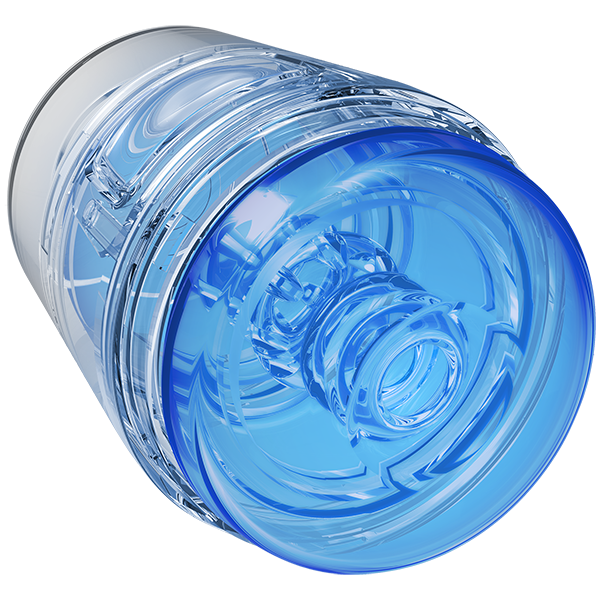 Main Squeeze Pop Off Optix Crystal Stroker Blue