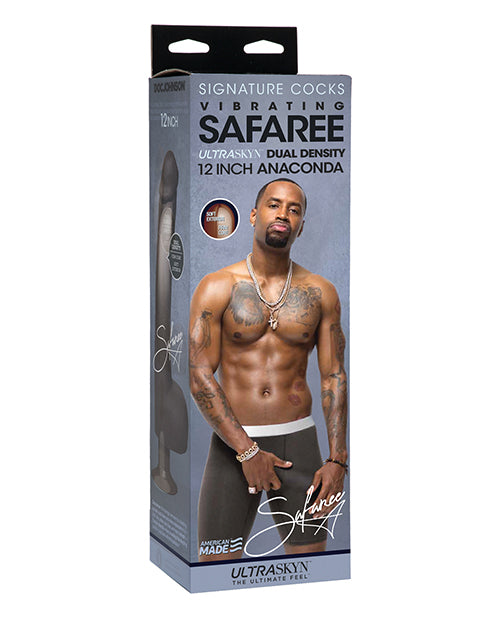 Signature Cocks Safaree Ultraskyn Vibrating 12 In Anaconda Default Title