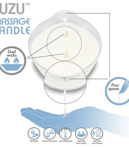 Fuzu Massage Candle Freshly Unscented 4 Oz Default Title