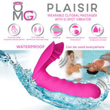 Omg Plaisir Wearable Clitoral Massager W/ G-spot Vibrator Pink