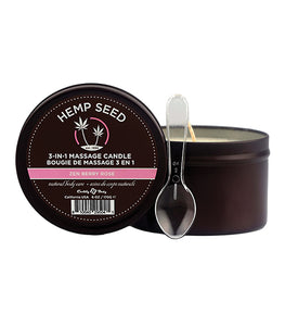 Hemp Seed 3-in-1 Candle Zen Berry Rose 6oz Default Title