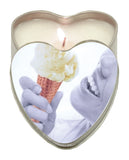 Candle 3 N 1 Heart Edible Vanilla 4.7 Oz