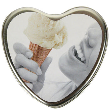 Candle 3 N 1 Heart Edible Vanilla 4.7 Oz Default Title