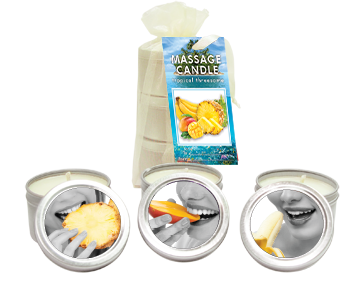 Bag Candle Tropical Trio Mango Margarita/ Banana Daiquiri/ Pineapple Breeze 2 Oz Default Title