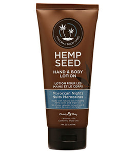 Hemp Seed Hand & Body Lotion Moroccan Nights 7oz Tube