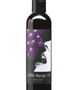 Massage Oil Edible Grape 8 Oz