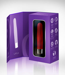 Edonista Layla Twist Bullet Silicone Vibe Red