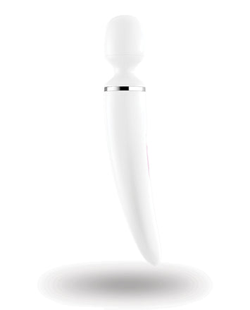 Satisfyer Wand-er Woman White Chrome