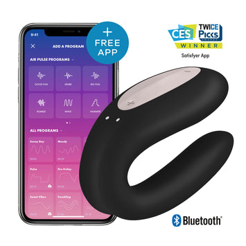Satisfyer Double Joy W/ App Black