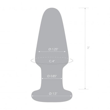 Glas Glass Butt Plug 3.5 
