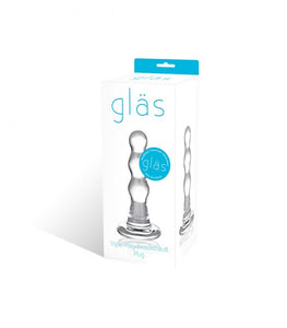 Glas Triple Play Beaded Butt Plug Default Title