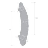 Glas 10.5 Girthy Realistic Glass Double Dong "