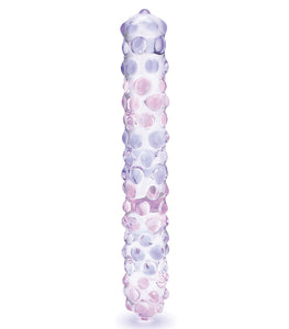 Glas 9 Purple Rose Nubby Dildo 