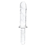 Glas 11in Girthy Cock Double Ended W/ Handle