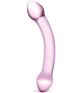 Glas Double Trouble Purple Dildo