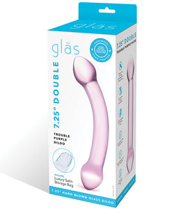 Glas Double Trouble Purple Dildo