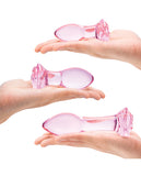 Glas 3pc Rosebud Butt Plug Set