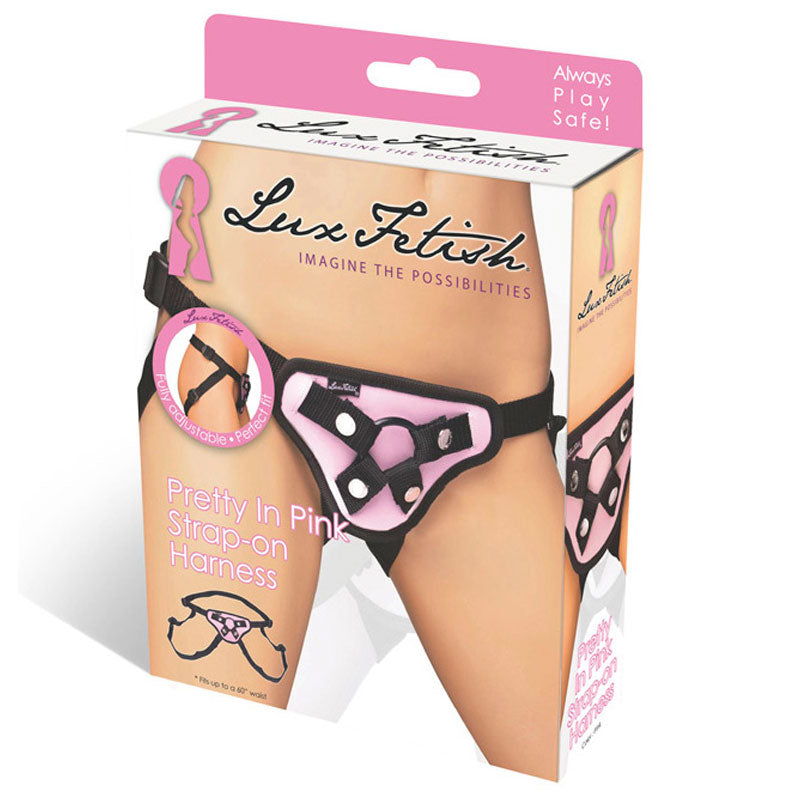Lux Fetish Pretty In Pink Strap-on Harness Default Title