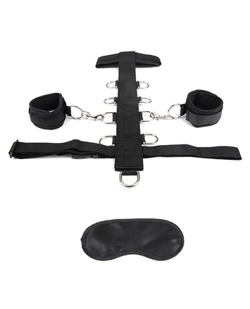 Lux Fetish 3pc Adjustable Neck & Wrist Restraint Set Default Title