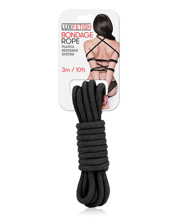 Lux Fetish Bondage Rope Black 10m