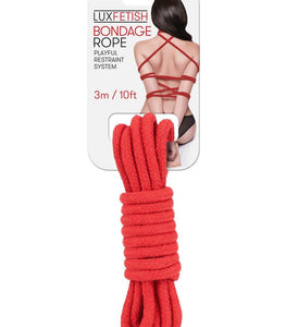 Lux Fetish Bondage Rope 3m Red