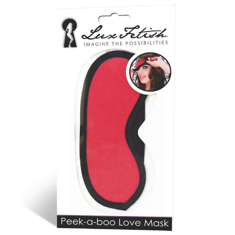 Lux Fetish Peek A Boo Love Mask