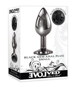 Evolved Gem Black Anal Plug Small Default Title