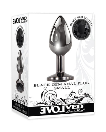 Evolved Gem Black Anal Plug Small Default Title