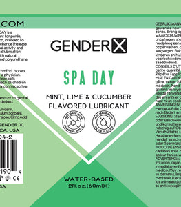 Gender X Spa Day Flavored Lube 2 Oz Default Title