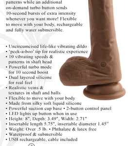 Evolved Peek A Boo Vibrating Dildo