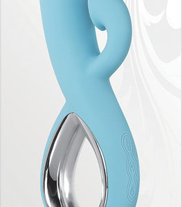 Evolved Triple Infinity Vibrator W/ Suction Blue