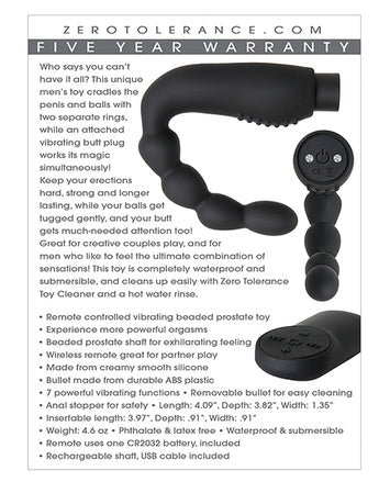 Zero Tolerance The Emperor Prostate Toy Default Title