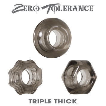 Zero Tolerance Triple Thick Cock Ring Trio Default Title